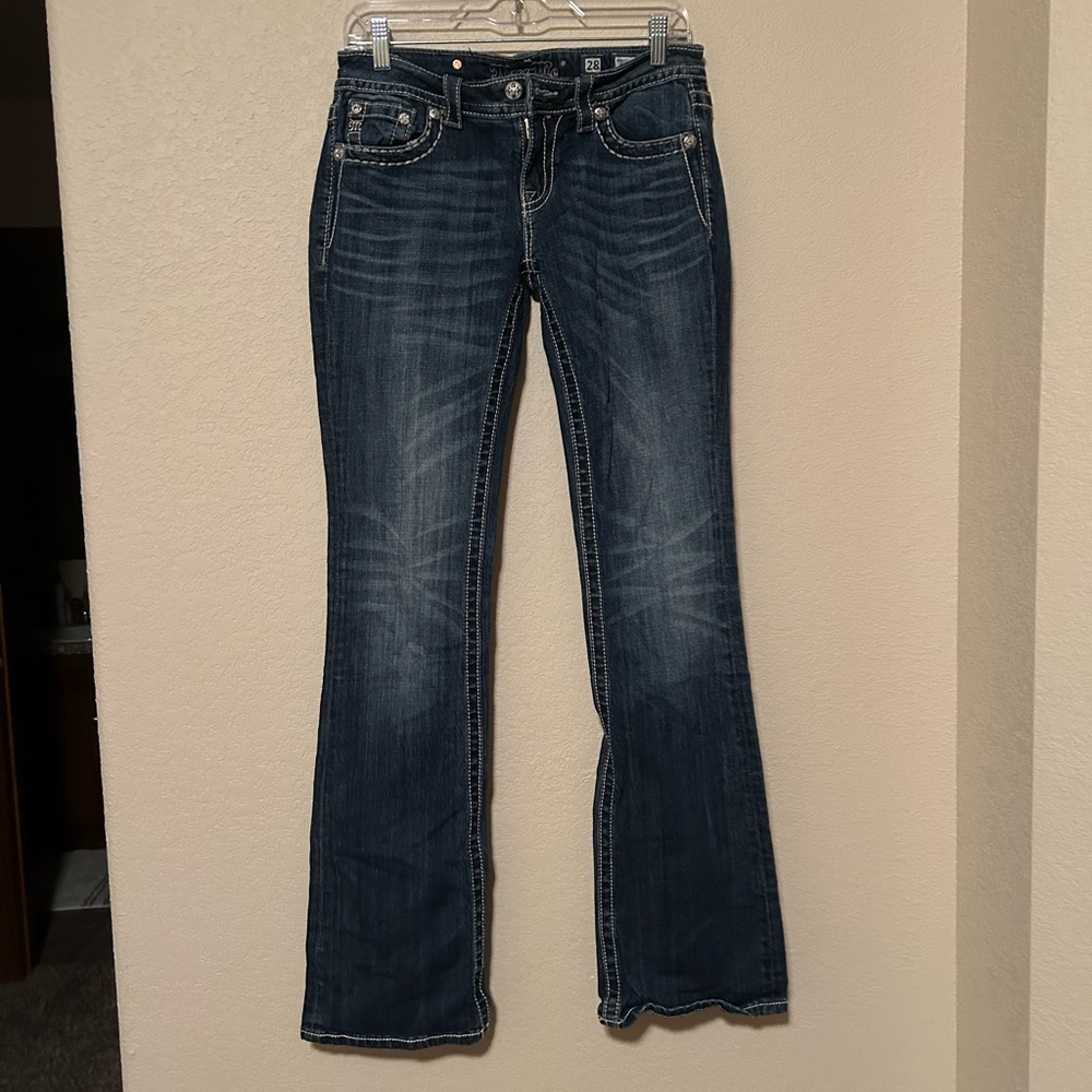 Miss Me Dark Blue Boot Cut Jeans